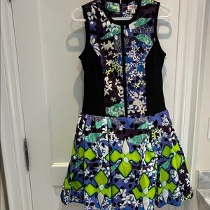 Peter Pilotto Black and Blue Floral Dress⭐️